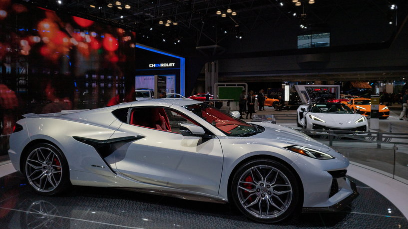 The 2023 Chevrolet corvette Z06 is exhibited at the 2022 New York International Auto Show, in Manhattan, New York City, U.S., April 14, 2022.  REUTERS/David 'Dee' Delgado