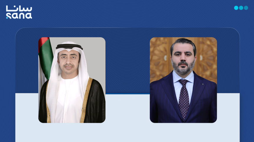 وزير الخارجية يؤكد لنظيره الإماراتي تضامن سوريا في وجه الهجمات الإيرانية